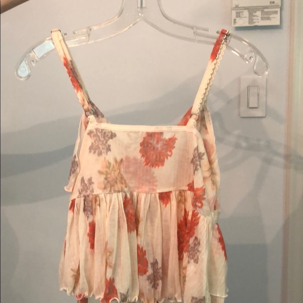 Boho Ruffle Free People Top - Picture 2 of 2